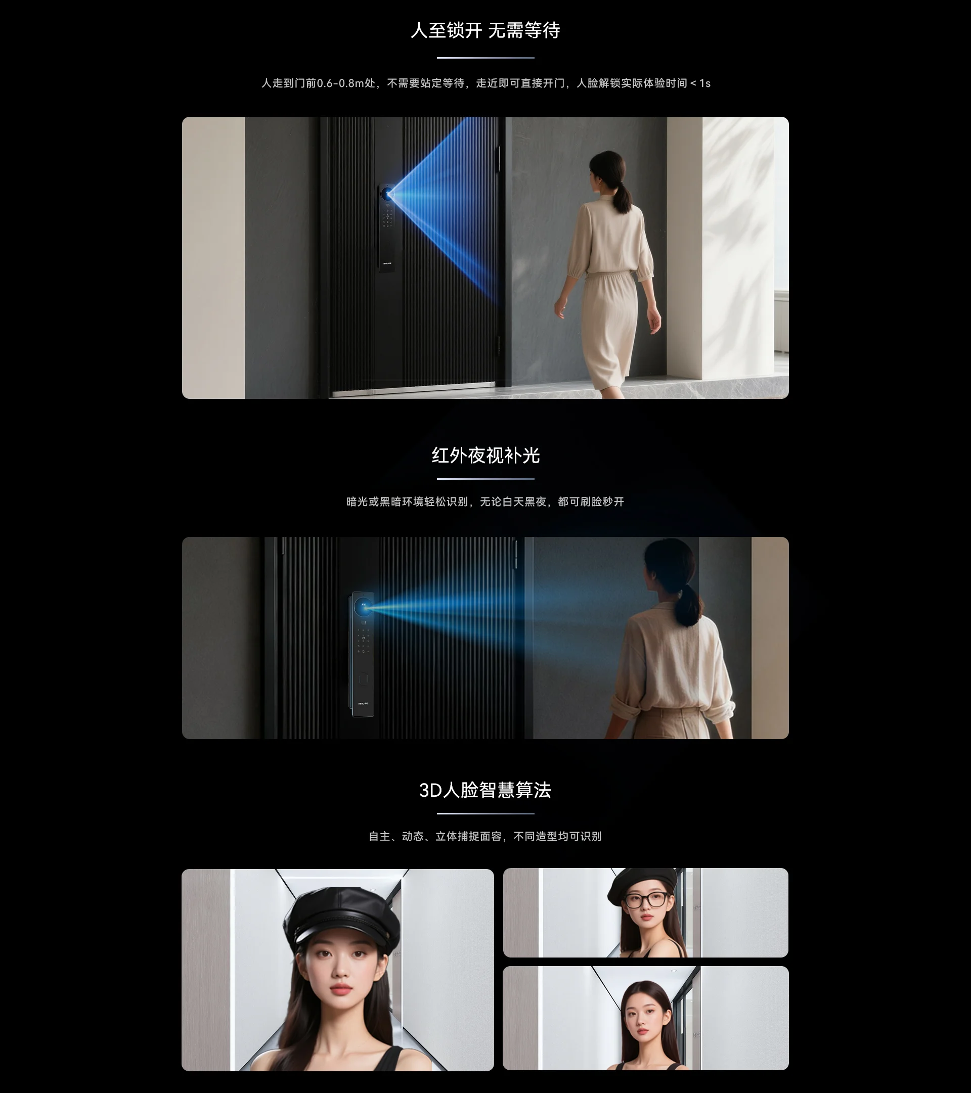 【新品上市】乐橙AI智能锁 L10 Max 4G终身免流门锁