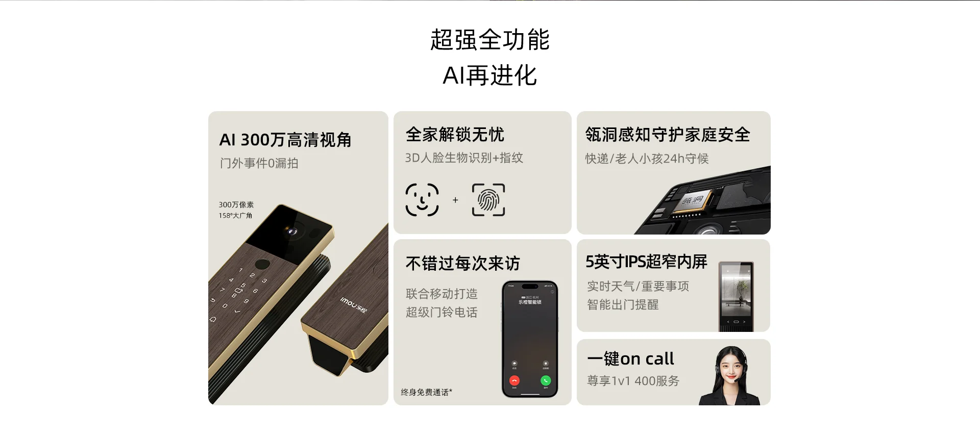 乐橙磐石AI智能门锁人脸大屏可视R10 S