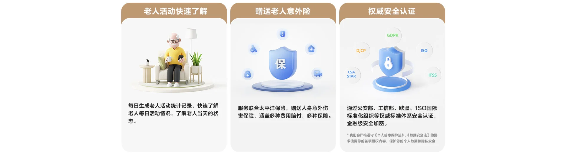 老人看护值守服务套装 实时知悉老人安全