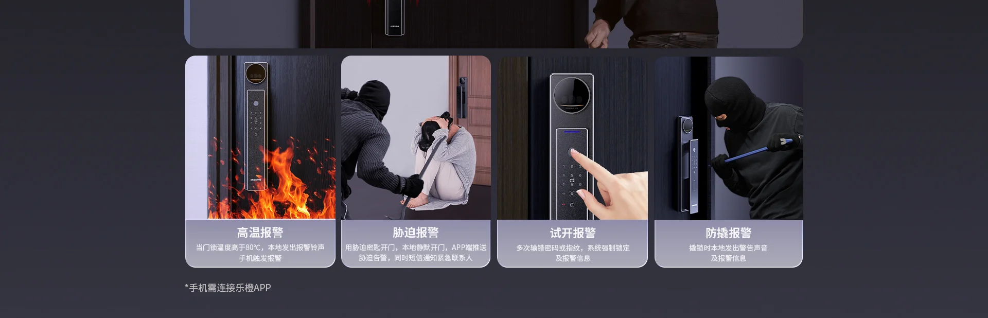 乐橙LIGHT1-i 3D结构光人脸锁智能门锁