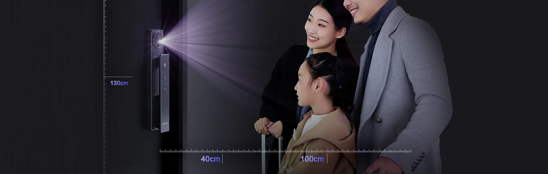 乐橙LIGHT1-i 3D结构光人脸锁智能门锁