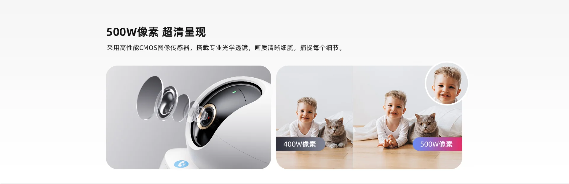 【搭配AI智见年套餐】TA3R Pro 500万室内云台