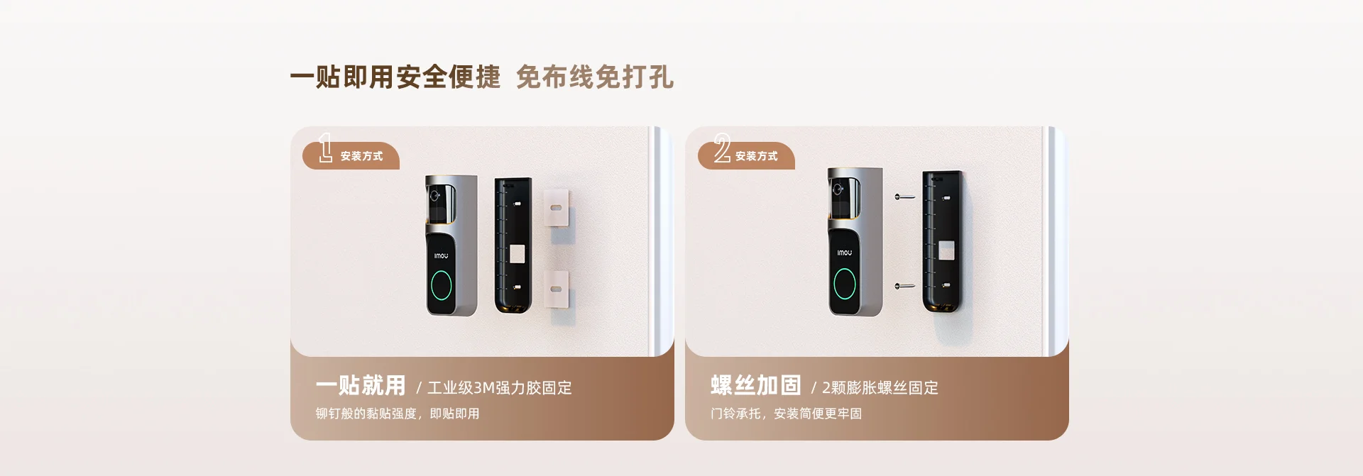 DB-2S 2K高清镜头大广角可旋转门铃监控二合一