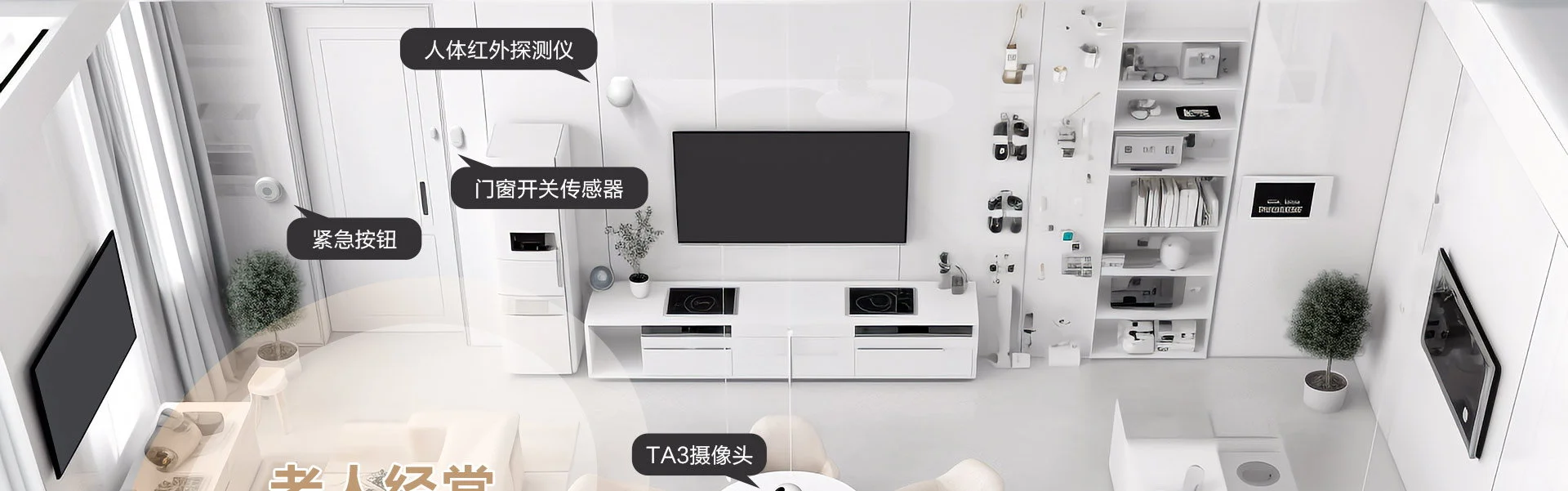 老人看护值守服务套装 实时知悉老人安全