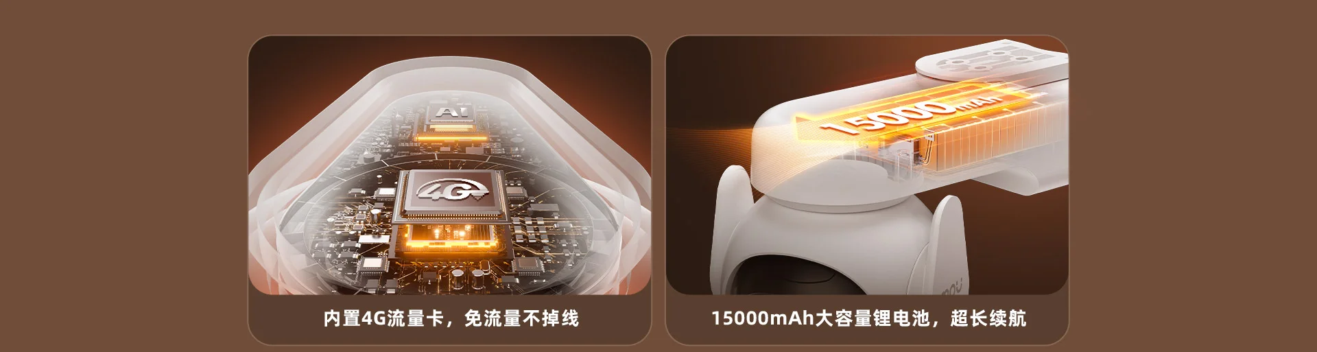 【4G无限流量+超长太阳能续航】B7ET防水电池摄像机