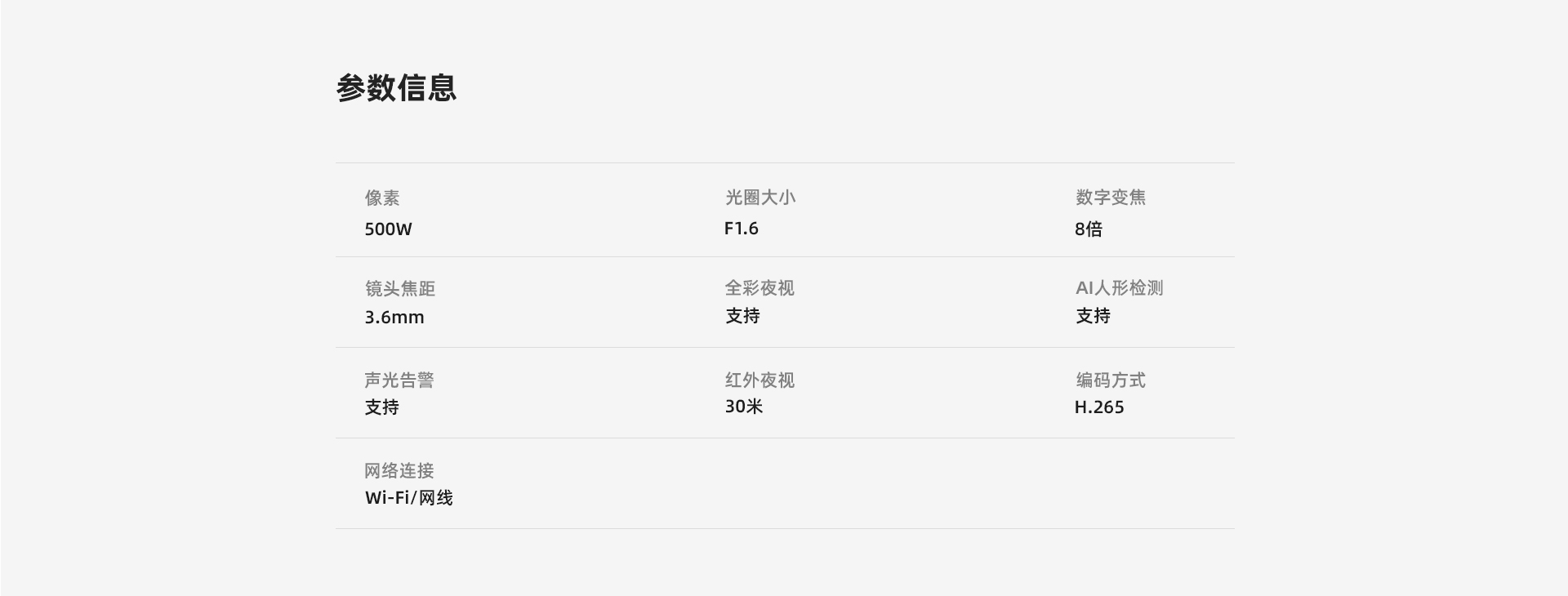 S3E-500万全彩防水室外家用商用摄像机