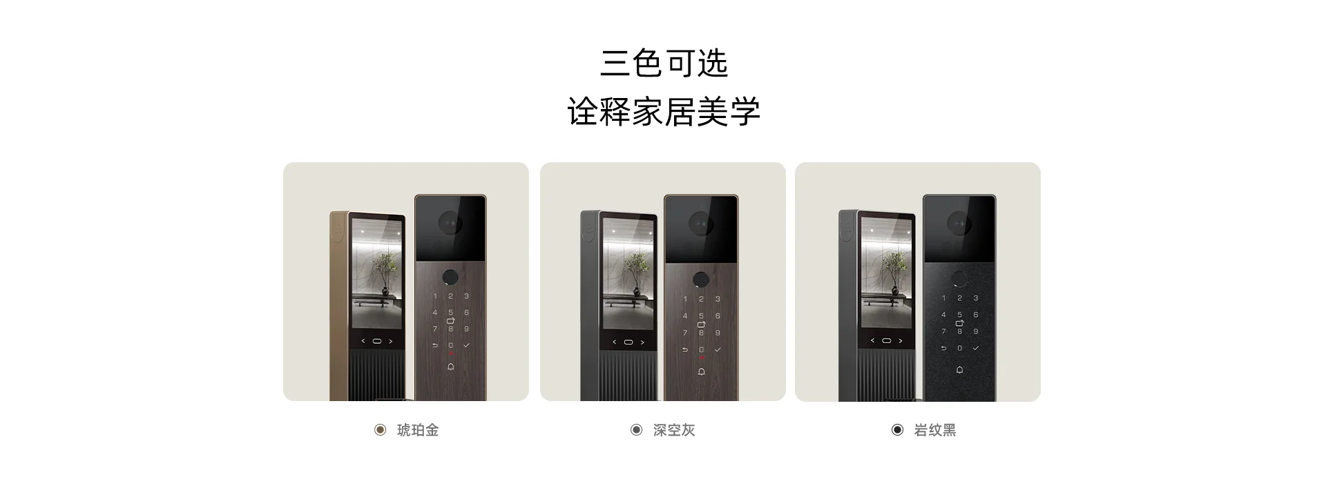 乐橙磐石AI智能门锁掌静脉人脸大屏可视R10-MAX