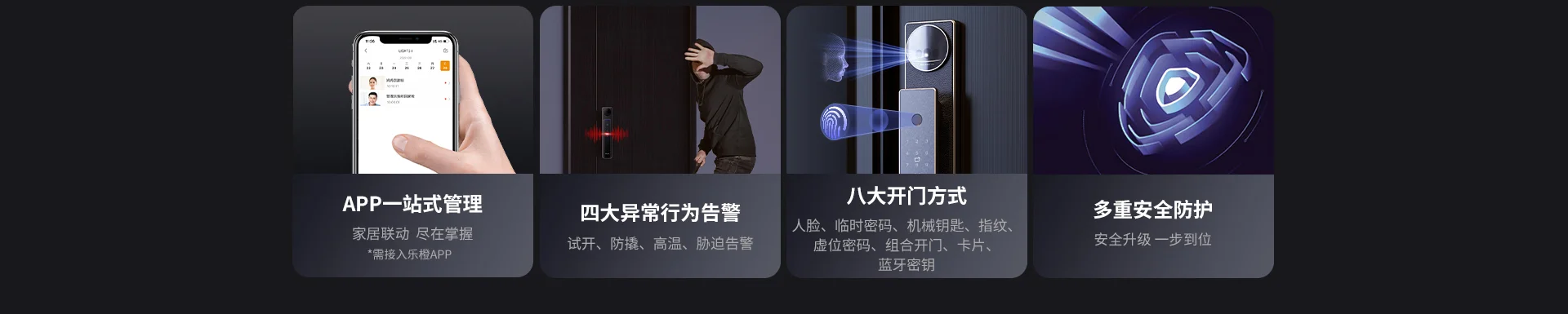乐橙LIGHT1-i 3D结构光人脸锁智能门锁