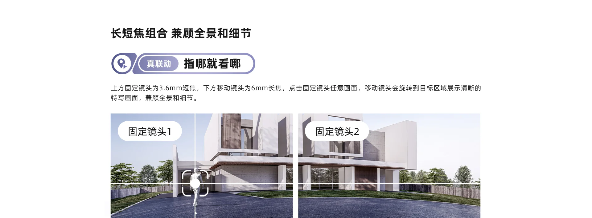 【搭配AI智见年套餐】TS8室外三目枪球联动防水摄像机